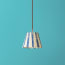 18cm straight empire pendant shade in ocean tapers