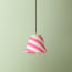 18cm pendant shade in hot pink stripes