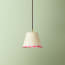 18cm pendant shade in hot pink scallops