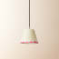 18cm pendant shade in hot pink scallops
