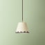 18cm pendant shade in jet scallops