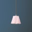 18cm scalloped pendant shade in marshmallow linen