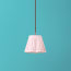 18cm scalloped pendant shade in marshmallow linen