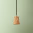 9.5cm tall tapered pendant shade in natural rattan