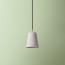 9.5cm tall tapered pendant shade in pewter dupion silk