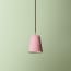 9.5cm tall tapered pendant shade in antique rose dupion silk