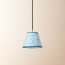 18cm pendant shade in blue and indigo Polka Dot paper by GP & J Baker