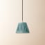 18cm pendant shade in Blue silk