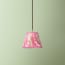 18cm straight empire pendant silk ikat shade in pink and ecru Koyari