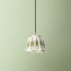 18cm pendant shade in grey green egg & spoon silk ikat