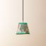 18cm pendant shade in green Paisley by Matthew Williamson