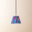 18cm pendant shade in purple mala ikat by Matthew Williamson