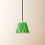 18cm pendant shade in green harlequin by Matthew Williamson