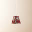 18cm Straight Empire Pendant shade in Printed Linen Ikat Heraldic