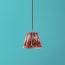 18cm Straight Empire Pendant shade in Printed Linen Ikat Heraldic
