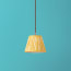 18cm pendant shade in calendula chalk stripes