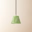 18cm pendant shade in classic green chalk stripes