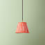 18cm pendant shade in coral chalk stripes