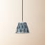 18cm pendant shade in opal and seafoam Tulip & Bird from Sanderson's 'Archive'