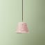 18cm block printed pendant shade in red house Borage by Morris & Co.