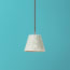 18cm block printed pendant shade in leafy arbour Borage by Morris & Co.