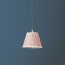 18cm block printed pendant shade in red house Borage by Morris & Co.