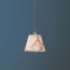 18cm pendant shade in brick dust Wallflower printed cotton by Morris & Co.