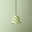 18cm pendant shade in classic green stripes