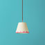 18cm pendant shade in hot pink scallops