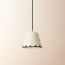 18cm pendant shade in jet scallops