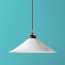 Large 38cm Hania Ceramic Shade in Aran glaze inside and out