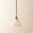 Hazelette pendant in clear glass