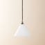 Hazelette pendant in opaline glass