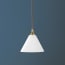 Hazelette pendant in opaline glass