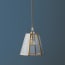 Hexagonal Luxor lantern in clear glass