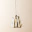 Hexagonal Luxor lantern in clear glass
