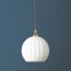 Regular Pumpkin glass shade in opaline glass