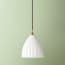 Regular Scallop in opaline glass