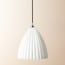 Larger Scallop in opaline glass