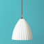 Larger Scallop in opaline glass