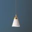 Skep shade in opaline glass