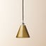 Stanlette pendant shade in antique brass