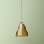 Stanlette pendant shade in antique brass