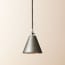 Stanlette pendant shade in gunmetal with copper interior