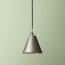 Stanlette pendant shade in gunmetal with copper interior