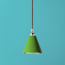 Stanlette pendant shade in green with copper interior