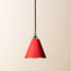 Stanlette pendant shade in red with copper interior