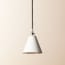 Stanlette pendant shade in stone with copper interior
