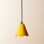 Stanlette pendant shade in yellow with copper interior