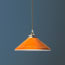 Ted ceramic shade in orange with stone interior